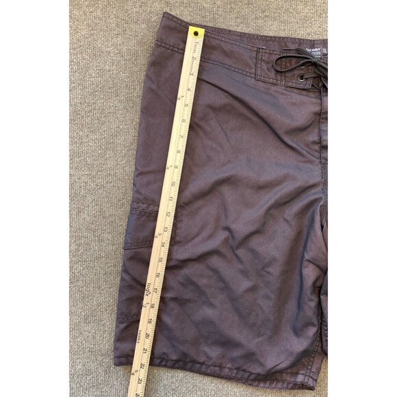 Old Navy Swim Trunks Mens XL Lined Board Shorts Skull Y2K Beach Surf Brown - Picture 4 of 8